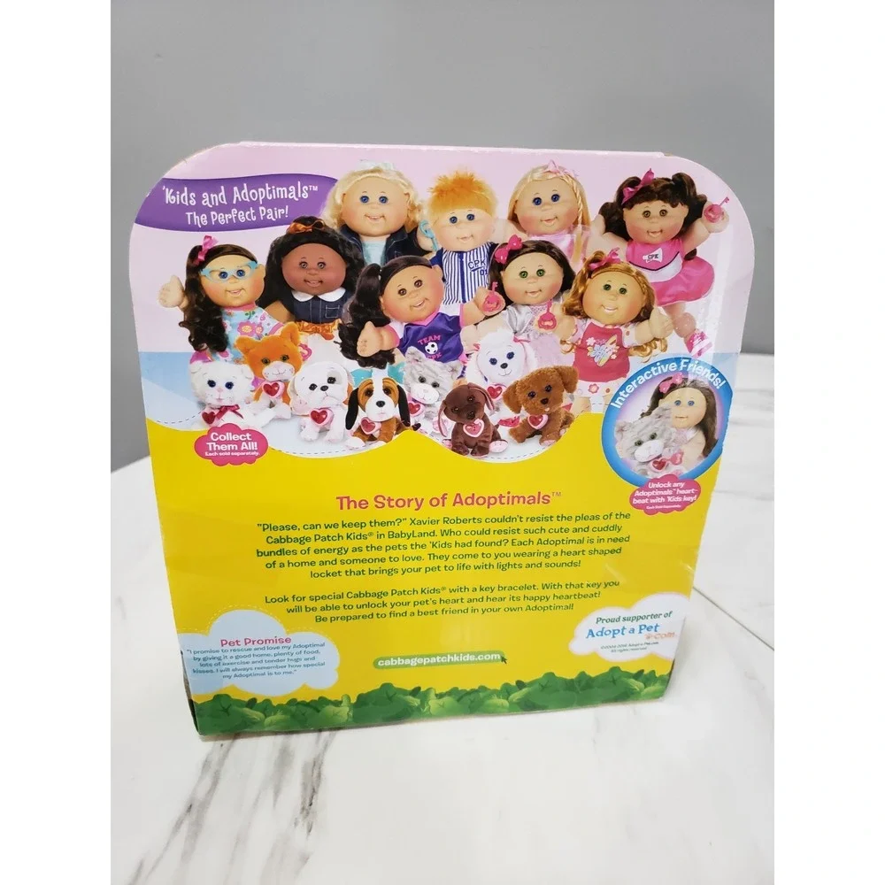 Cabbage Patch Kids Adoptimals Rescue Me Be My Friend Plush Bulldog 2016 WORKS